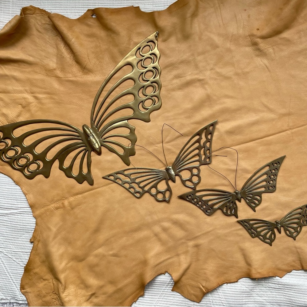 VNTG Brass Butterflies